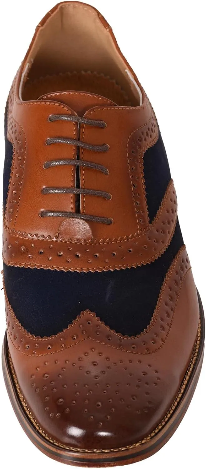 Roamers Boys 5 Eye Brogue Oxford Shoes