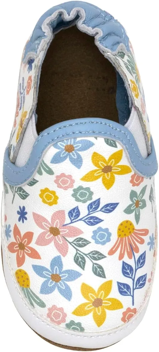 Robeez Baby Girls and Unisex Soft Soles Slip-Resistant Crib Shoes Slippers for Infant and Toddler, 0-24 Months