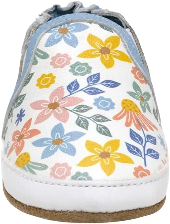 Robeez Baby Girls and Unisex Soft Soles Slip-Resistant Crib Shoes Slippers for Infant and Toddler, 0-24 Months