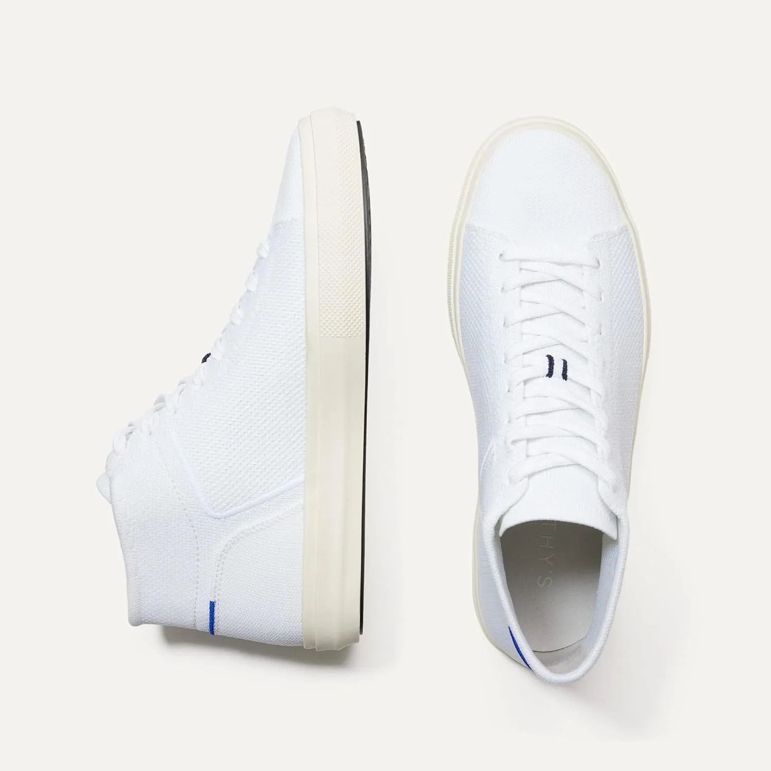 Rothy's The High Top, Women's Lace Up Sneaker for Walking & Casual Comfort, Made from Recycled Plastic Bottles & Machine Washable