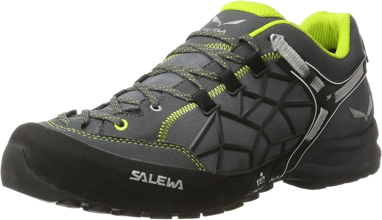 Salewa Unisex Wildfire Pro Approach Shoe | Hiking, Climbing, Training | Vibram Sole, Climbing Lacing, Suede Upper | Excellent Climbing Performance