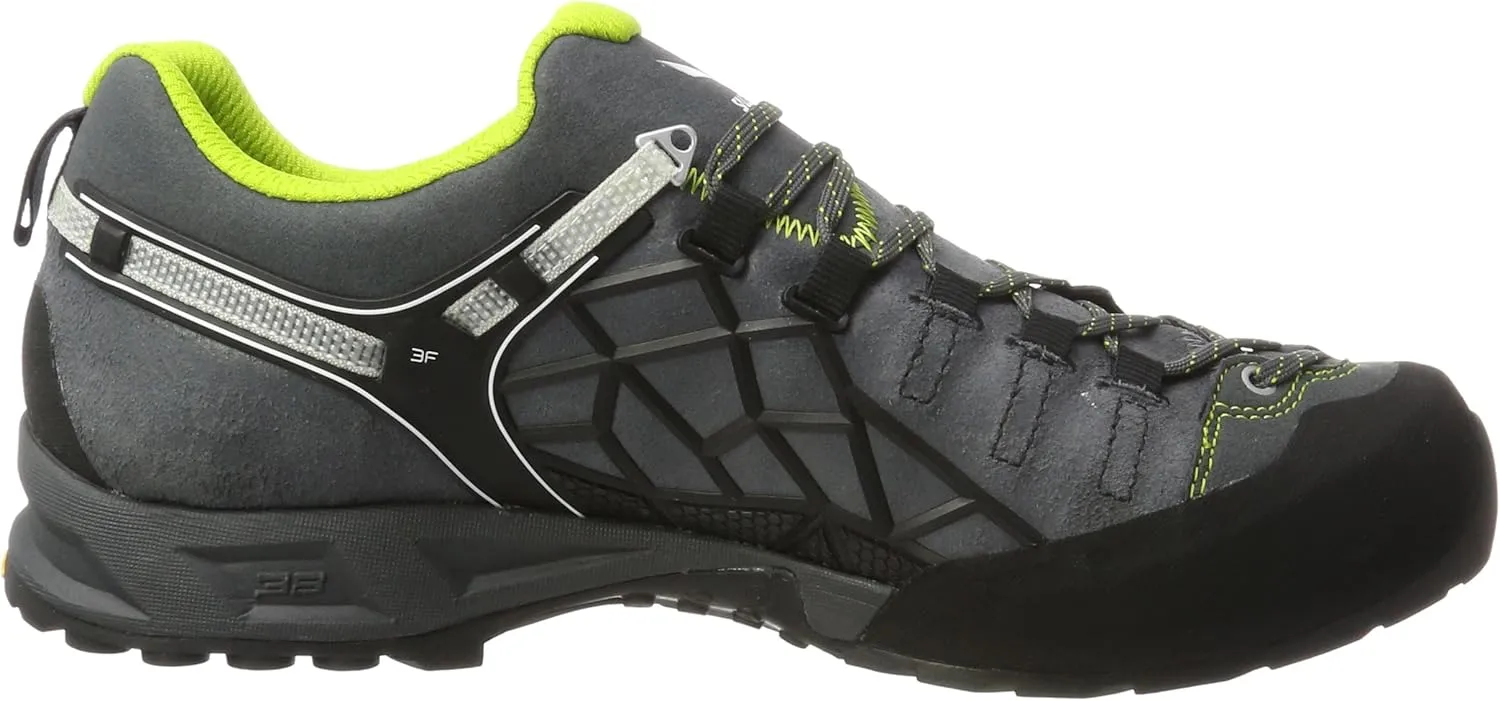Salewa Unisex Wildfire Pro Approach Shoe | Hiking, Climbing, Training | Vibram Sole, Climbing Lacing, Suede Upper | Excellent Climbing Performance