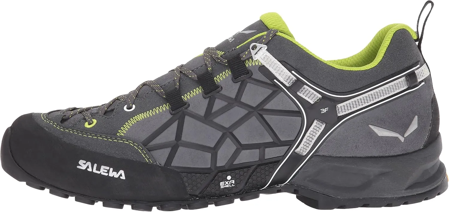Salewa Unisex Wildfire Pro Approach Shoe | Hiking, Climbing, Training | Vibram Sole, Climbing Lacing, Suede Upper | Excellent Climbing Performance