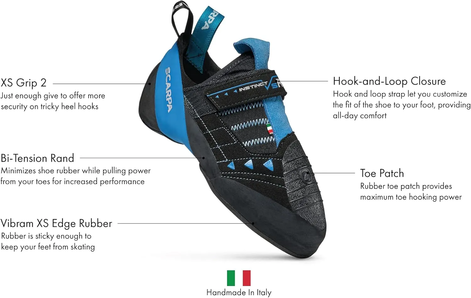 SCARPA Instinct VSR Rock Climbing Shoes for Sport Climbing and Bouldering
