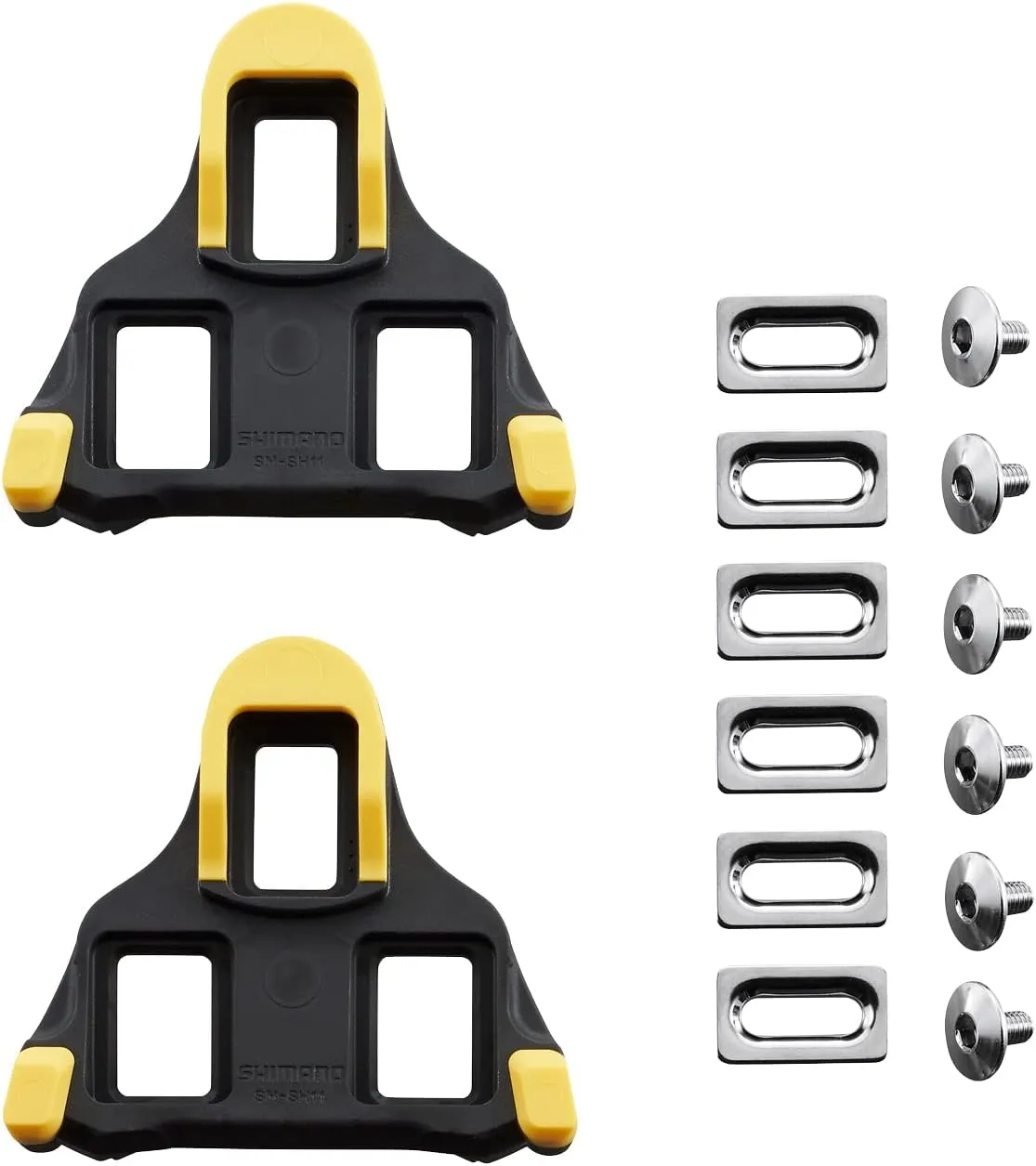 Shimano SM-SH11 Road SPD-SL Pedal Cleats - 6 Degrees Float - Yellow/Black