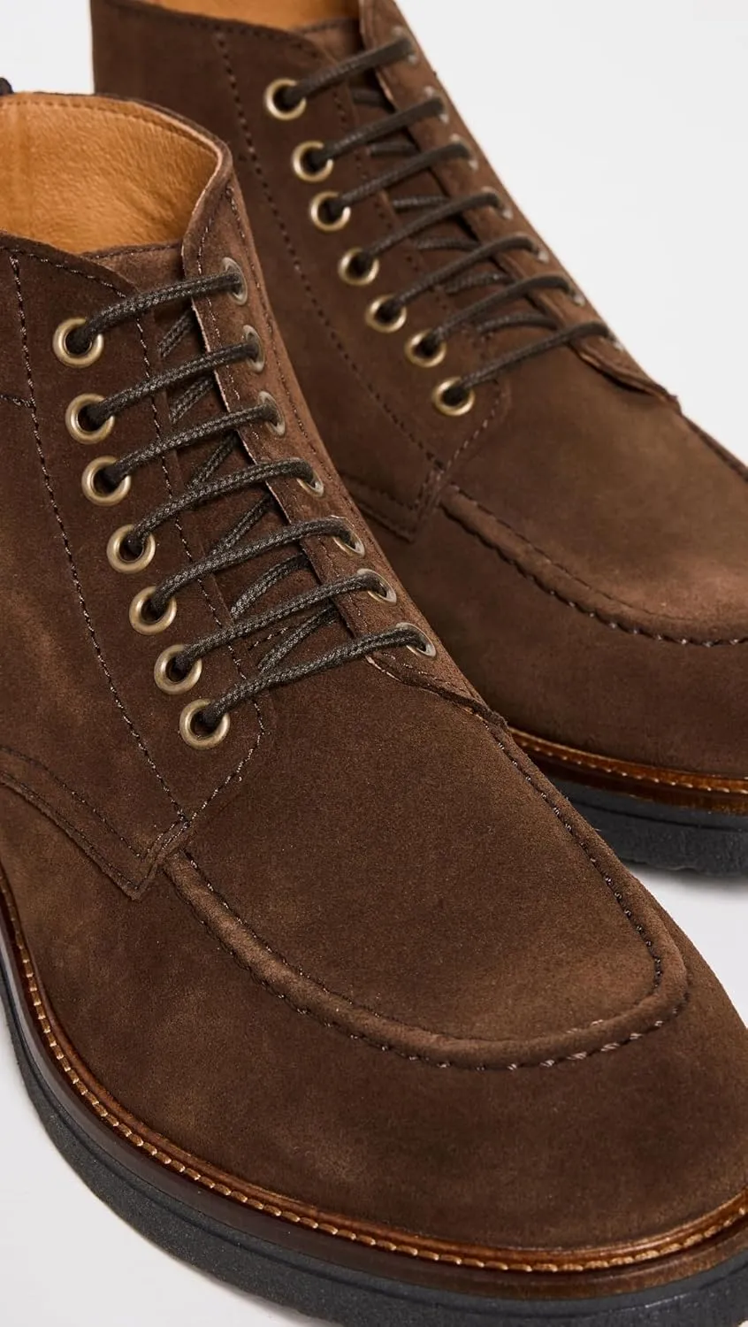 Shoe the Bear Men's Kip Water Repellent Suede Apron Boots
