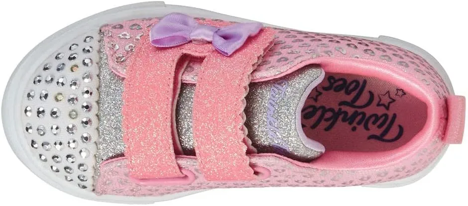 Skechers Girl's Twinkle Sparks Ice-Heather Sneaker