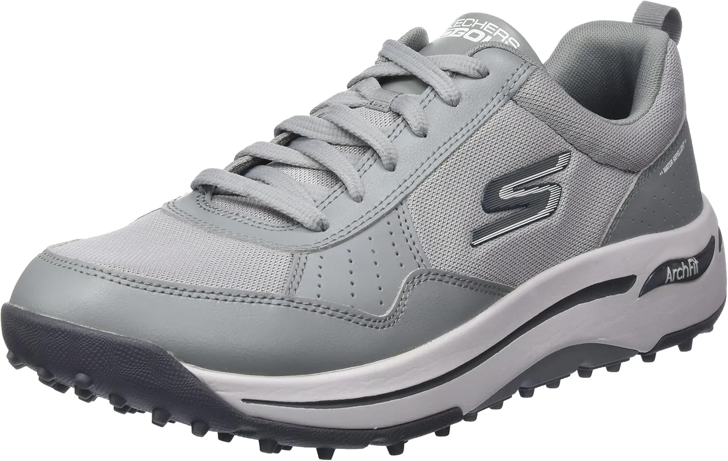 Skechers Men's Arch Fit Golf Shoe Sneaker, Gray, 7.5