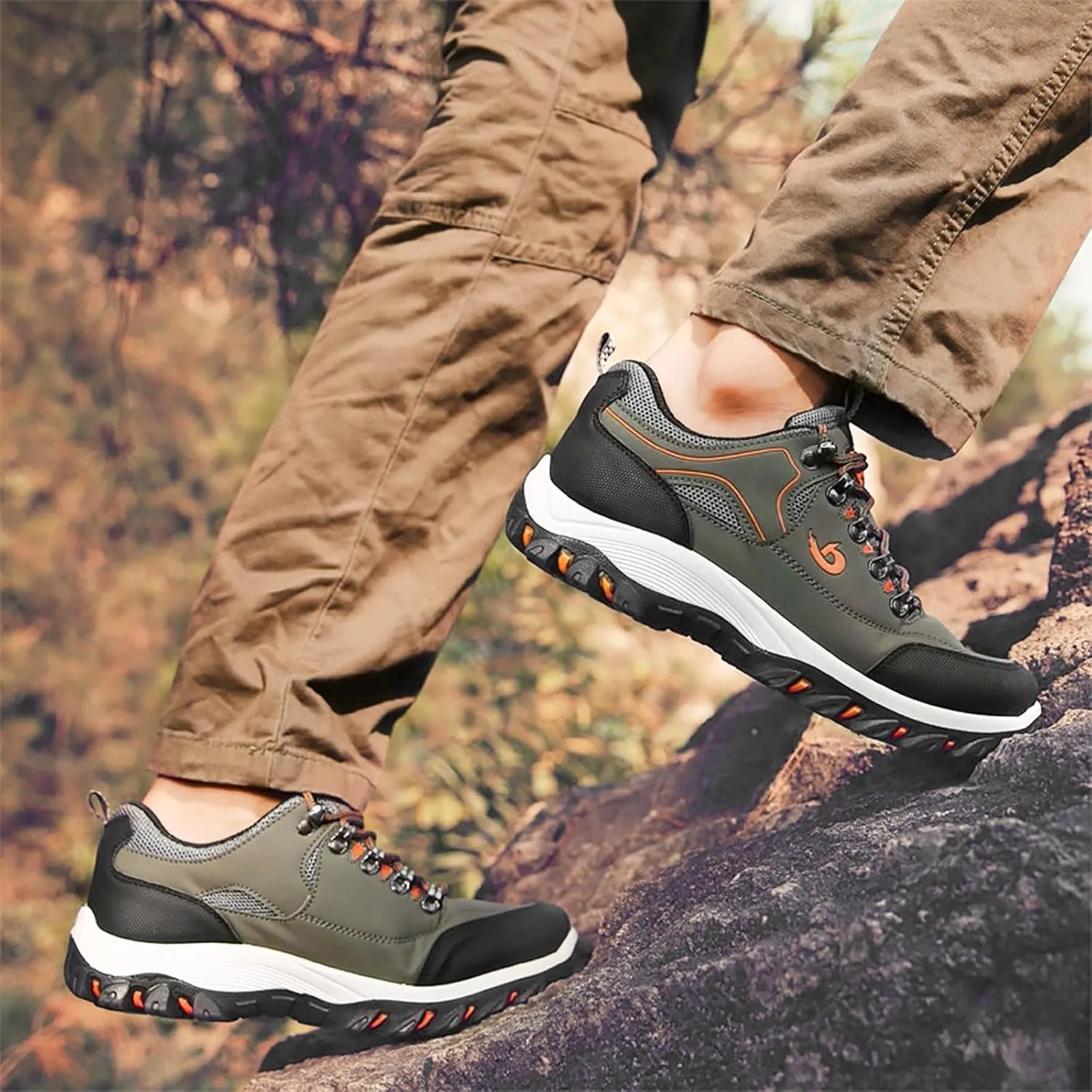 Slip on Loafers Men’s Hiking Shoes Lightweight Walking Shoes Comfortable Trekking and Trail Shoes for Outdoor Driving