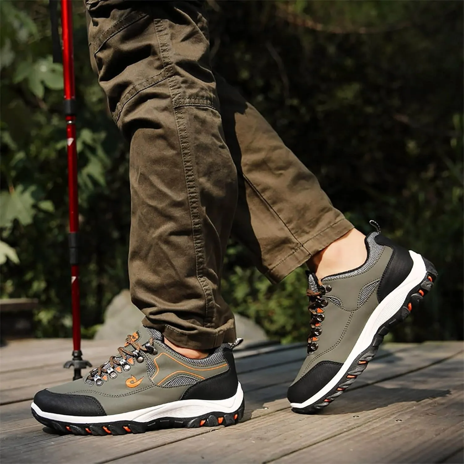 Slip on Loafers Men’s Hiking Shoes Lightweight Walking Shoes Comfortable Trekking and Trail Shoes for Outdoor Driving