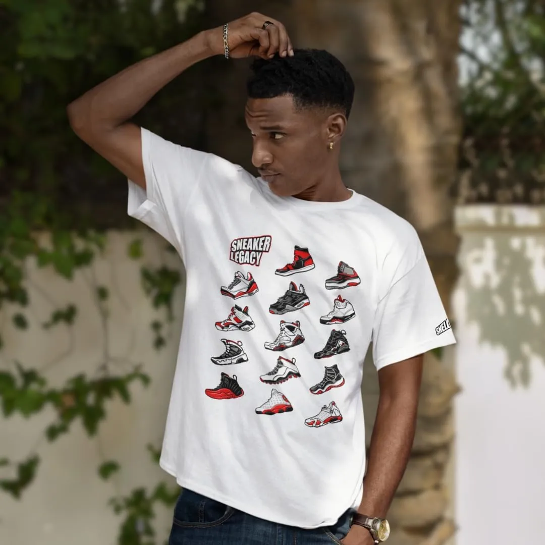 SNELOS Retro High Top Sneaker Tees - Premium Basketball T-Shirts for Men, Designed to Match Your Legacy Jordans & Celebrate