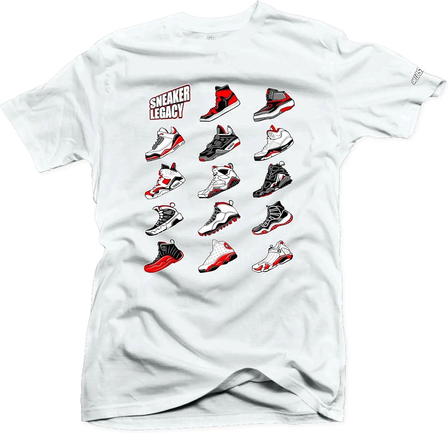 SNELOS Retro High Top Sneaker Tees - Premium Basketball T-Shirts for Men, Designed to Match Your Legacy Jordans & Celebrate