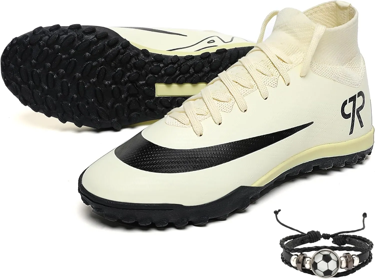 Soccer Cleats for Kids Turf Soccer Shoes Indoor Boys Girls Football Shoes Youth TF AG Artificial Ground Trainning Athletic Sneakers Outdoor