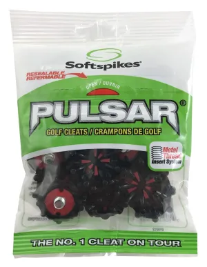 SOFTSPIKES unisex adult Small Metal Softspikes Pulsar Golf Cleats, Black, Clamshell US