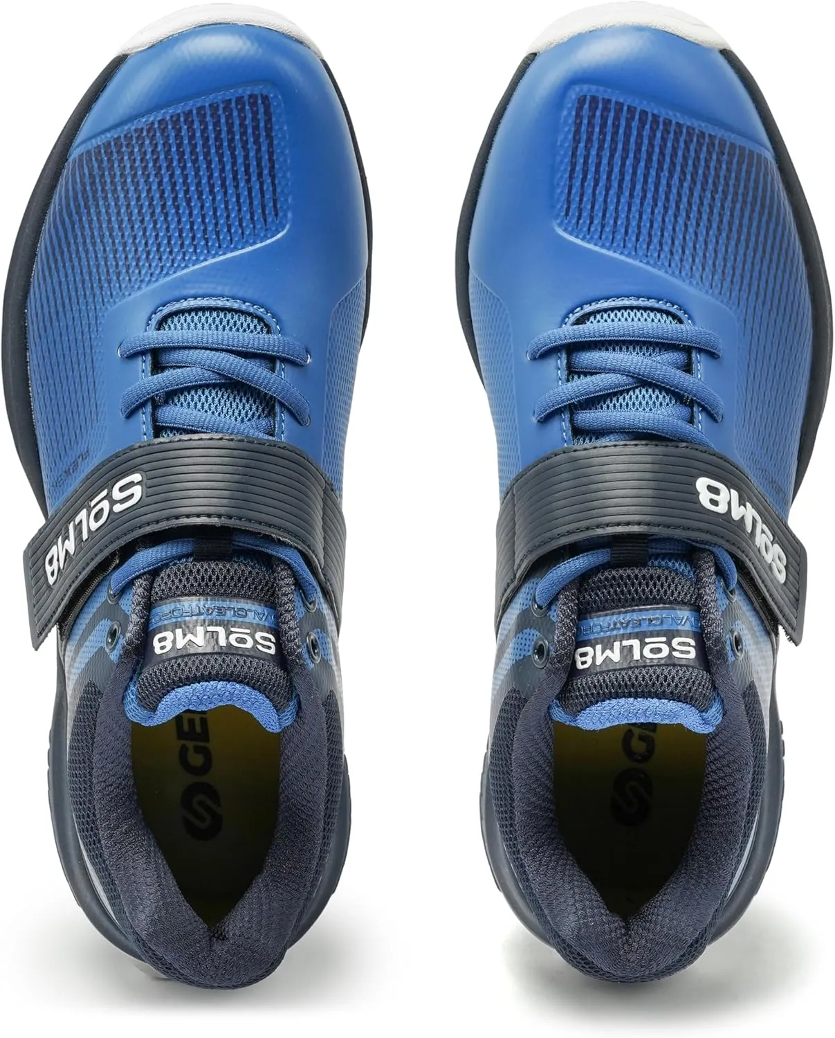 SOLM8 S8 Cricket Shoes - Rubber Spikes Professional Cleats for Outdoor Turf and Field Sports Gel Cushioned Insole