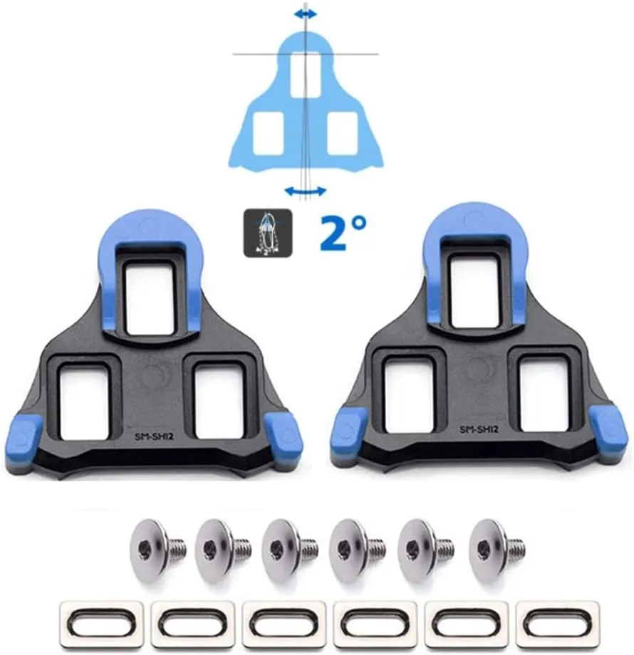 SPD SL Road Bike Pedal Cleat SM-SH10 SH11 SH12 Compatible with Shimano SPD-SL Bike Cleats Shoes Pedal Cycling Cleats Speed System
