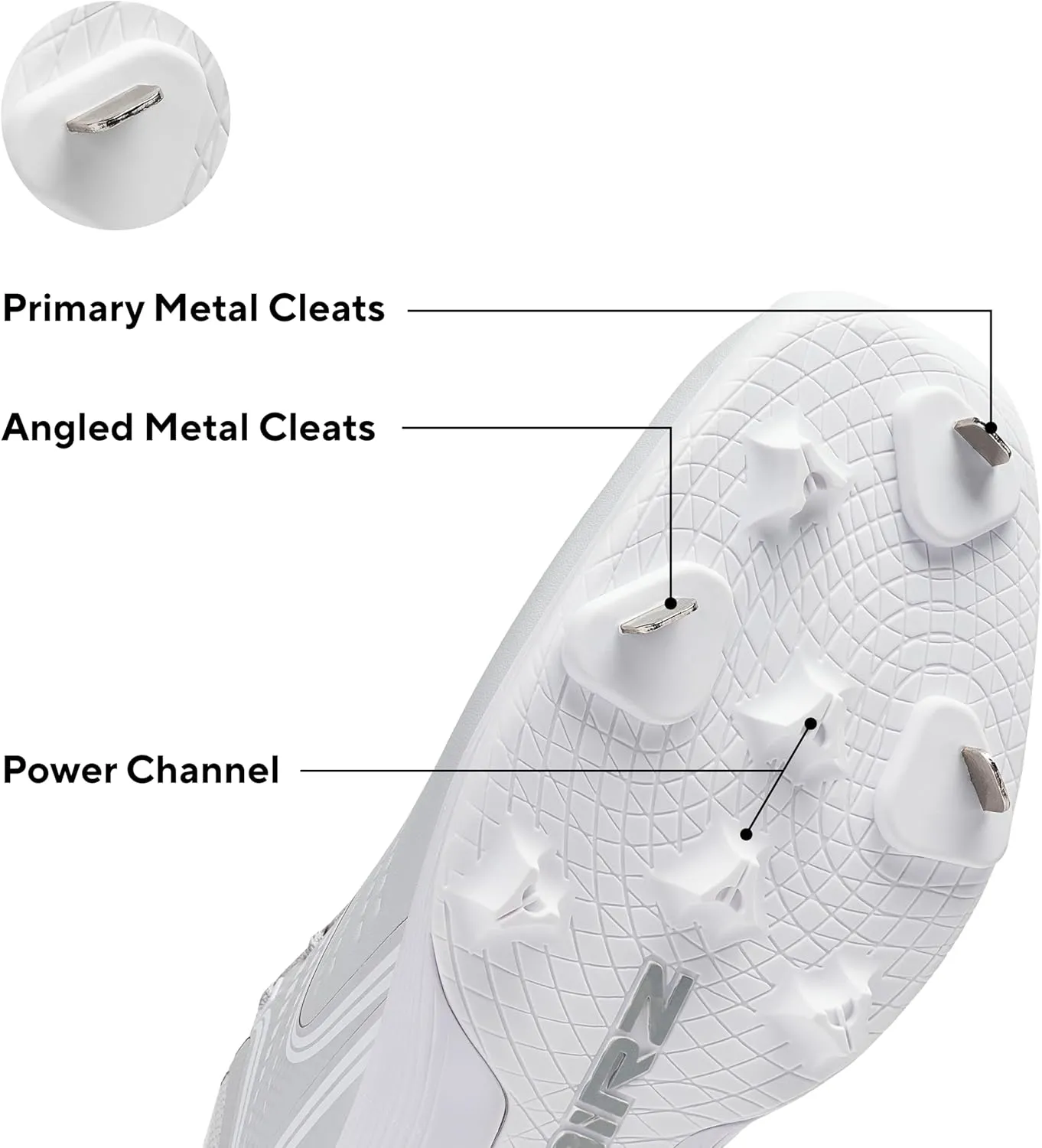 SQAIRZ Velo Baseball Metal Cleat, Baseball Cleats Metal, Mens Baseball Cleats, Men's Baseball & Softball Shoes