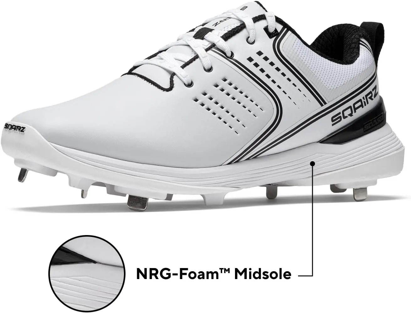 SQAIRZ Velo Baseball Metal Cleat, Baseball Cleats Metal, Mens Baseball Cleats, Men's Baseball & Softball Shoes