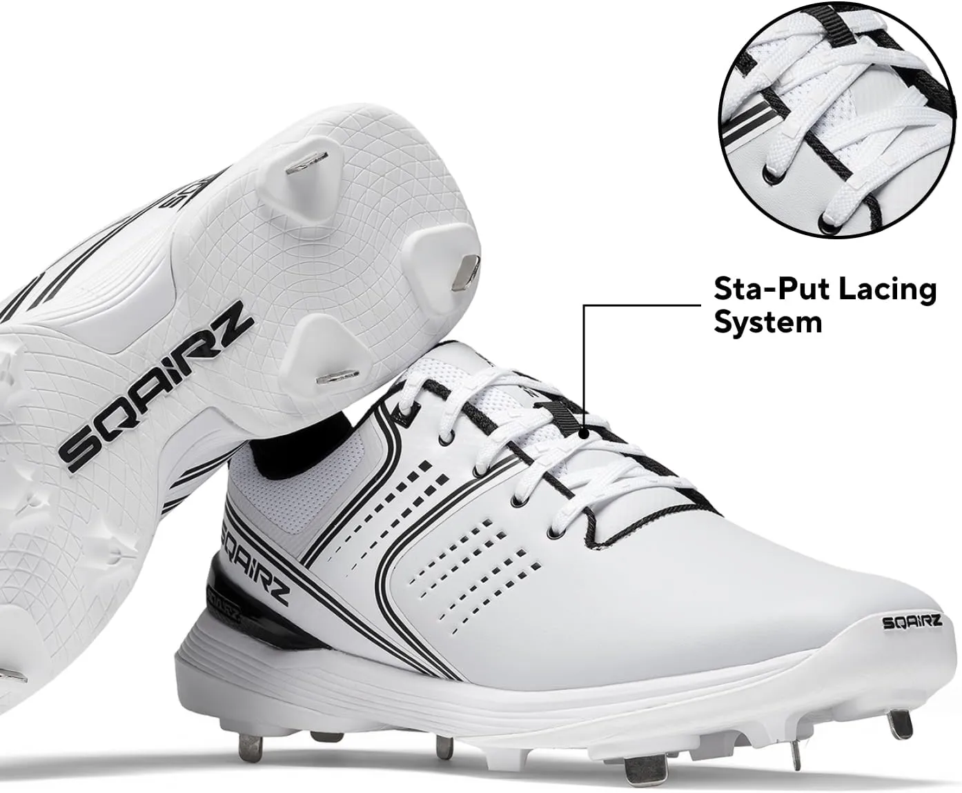 SQAIRZ Velo Baseball Metal Cleat, Baseball Cleats Metal, Mens Baseball Cleats, Men's Baseball & Softball Shoes