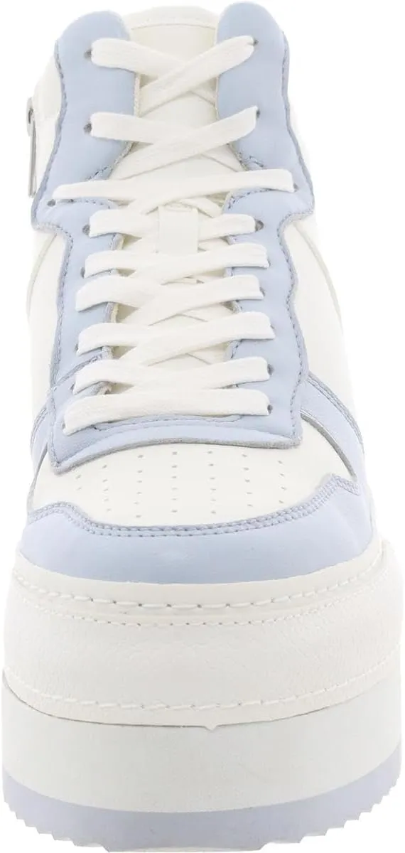 Steve Madden Womens Brodie Leather Lifestyle High-Top Sneakers
