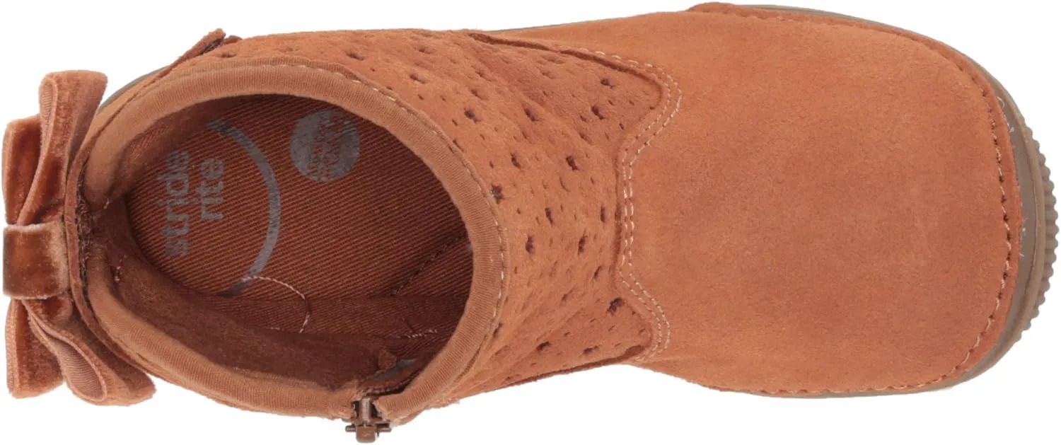 Stride Rite Girl's SRT Angie Bootie First Walker Shoe