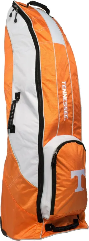 Team Golf NCAA High-Impact Plastic Wheelbase, Smooth & Quite Transport, Includes Built-in Shoe Bag