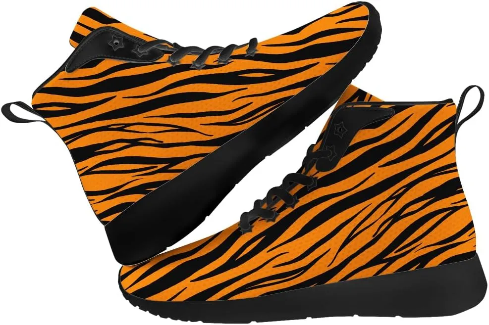 Tiger Shoes for Women Men High Top Sneakers High Top Shoes Gifts for Boyfriend Girlfriend
