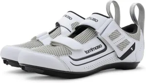 tommaso Veloce II Cycling Shoes - Ride in Style - Peloton Shoes Triathlon Road Bike Indoor Cycling Men Women Compatible with Look Delta SPD SPD-SL Cleats White Black