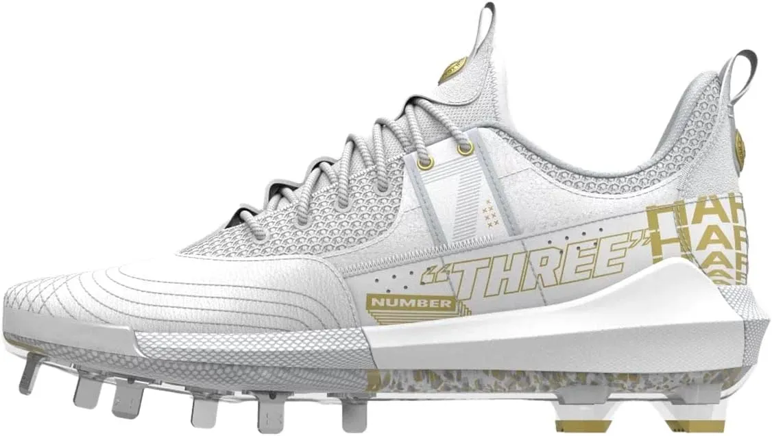 Under Armour Harper 7 Low Metal Baseball Cleats White | Size