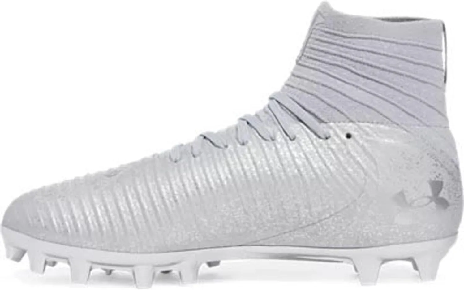 Under Armour - Mens Highlight 2 Mc Knit Football Cleats Shoes, Color Metallic Silver (099), Size: 12.5 D(M) US