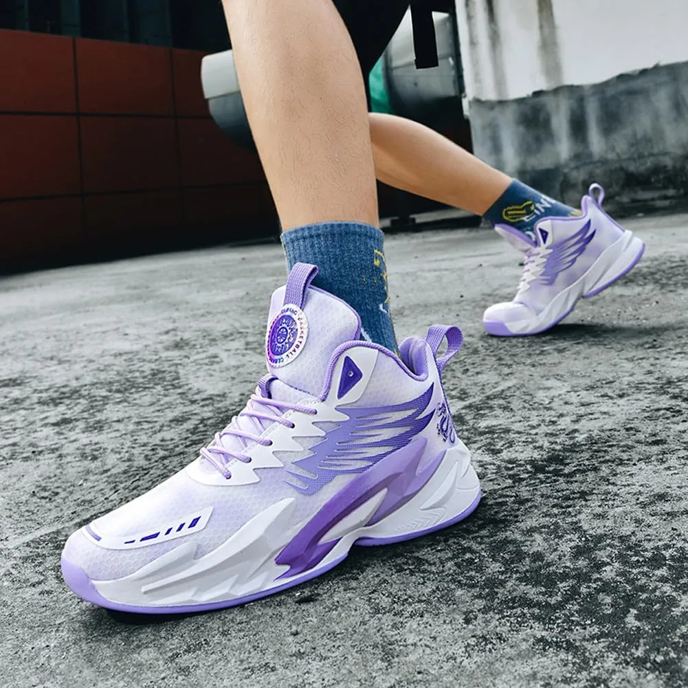VAXAV Unisex High Top Basketball Shoes Outdoor Sports Running Tennis Sneakers