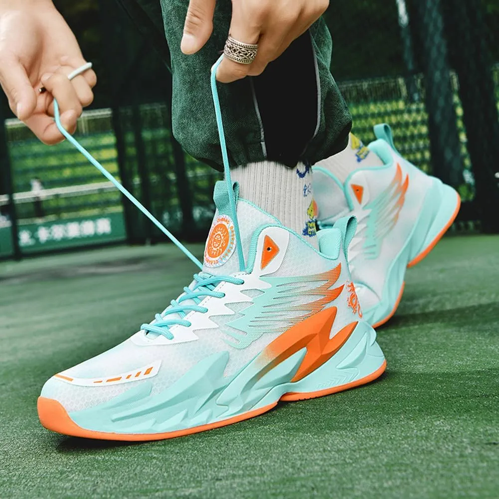 VAXAV Unisex High Top Basketball Shoes Outdoor Sports Running Tennis Sneakers