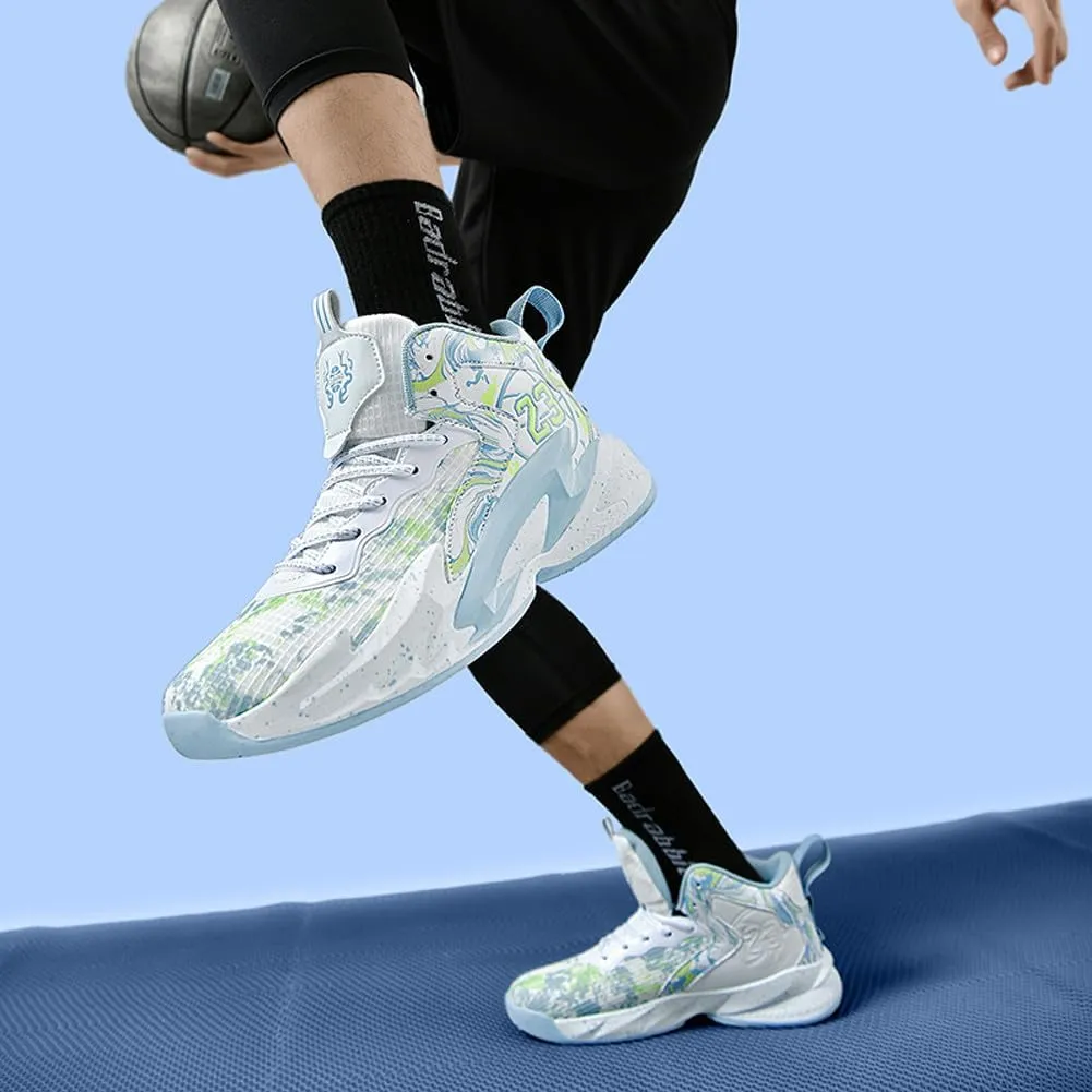 VAXAV Unisex High Top Basketball Shoes Outdoor Sports Running Tennis Sneakers