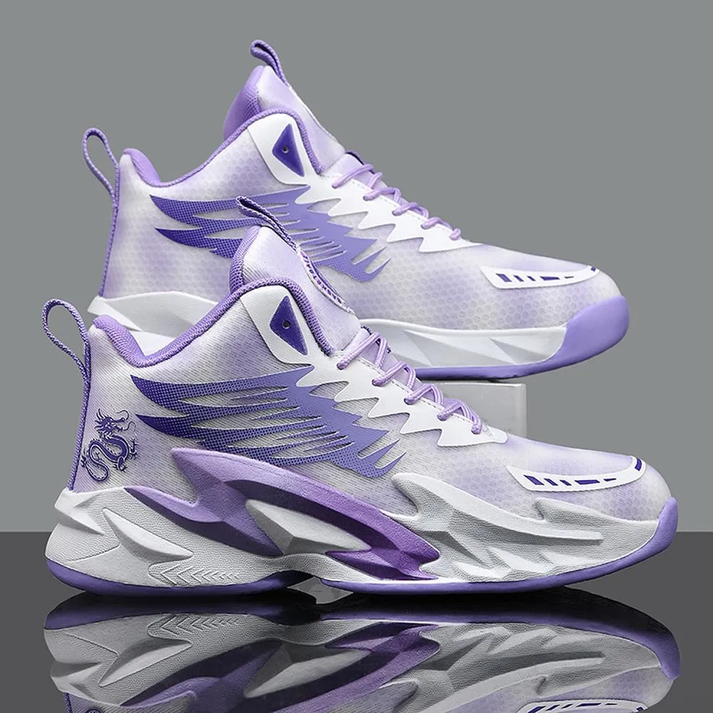 VAXAV Unisex High Top Basketball Shoes Outdoor Sports Running Tennis Sneakers