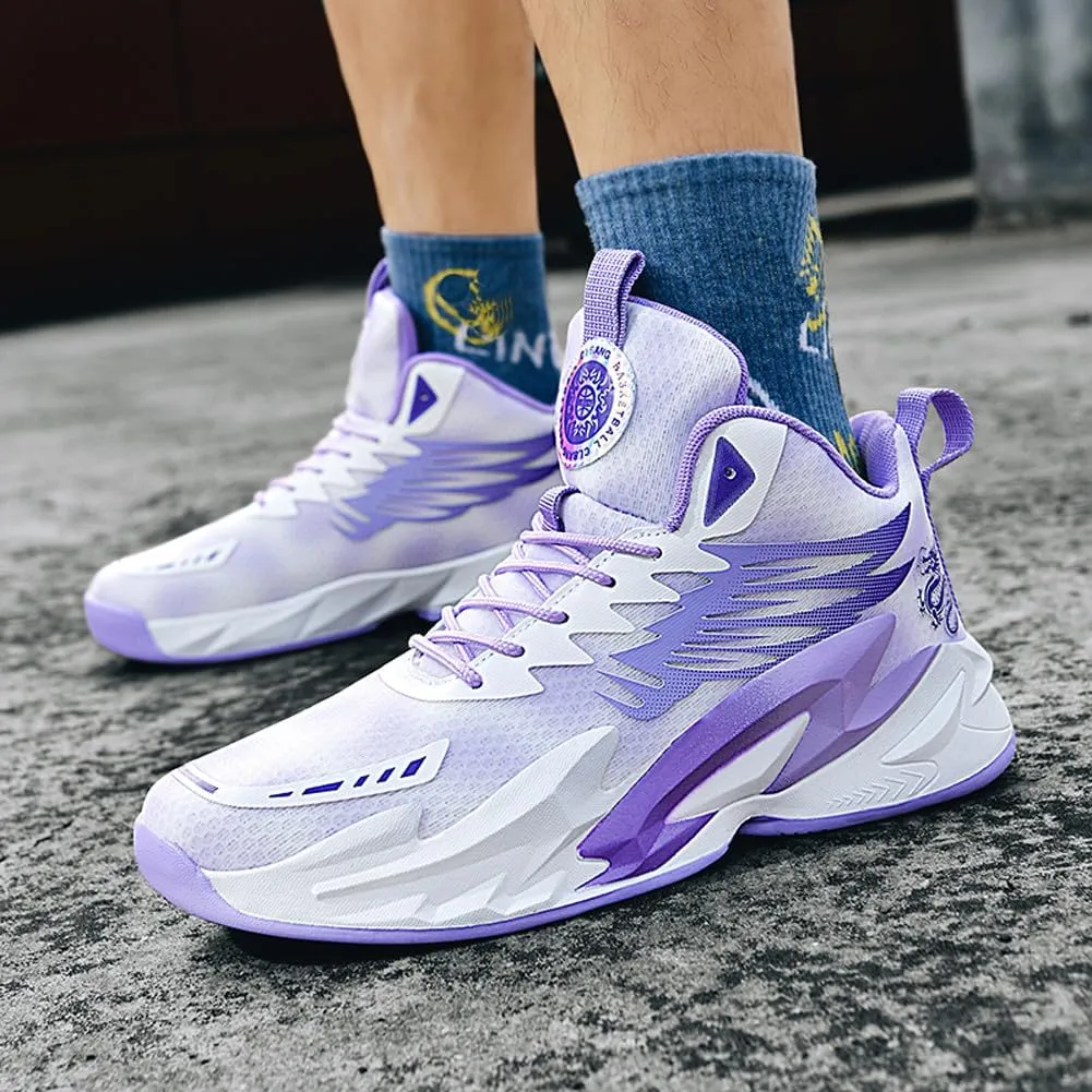 VAXAV Unisex High Top Basketball Shoes Outdoor Sports Running Tennis Sneakers