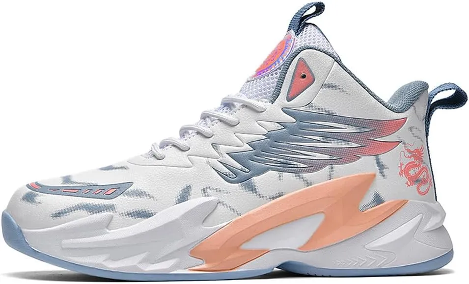 VAXAV Unisex Women's Men's Fashion High Top Basketball Shoes Non Slip Outdoor Tennis Sneakers