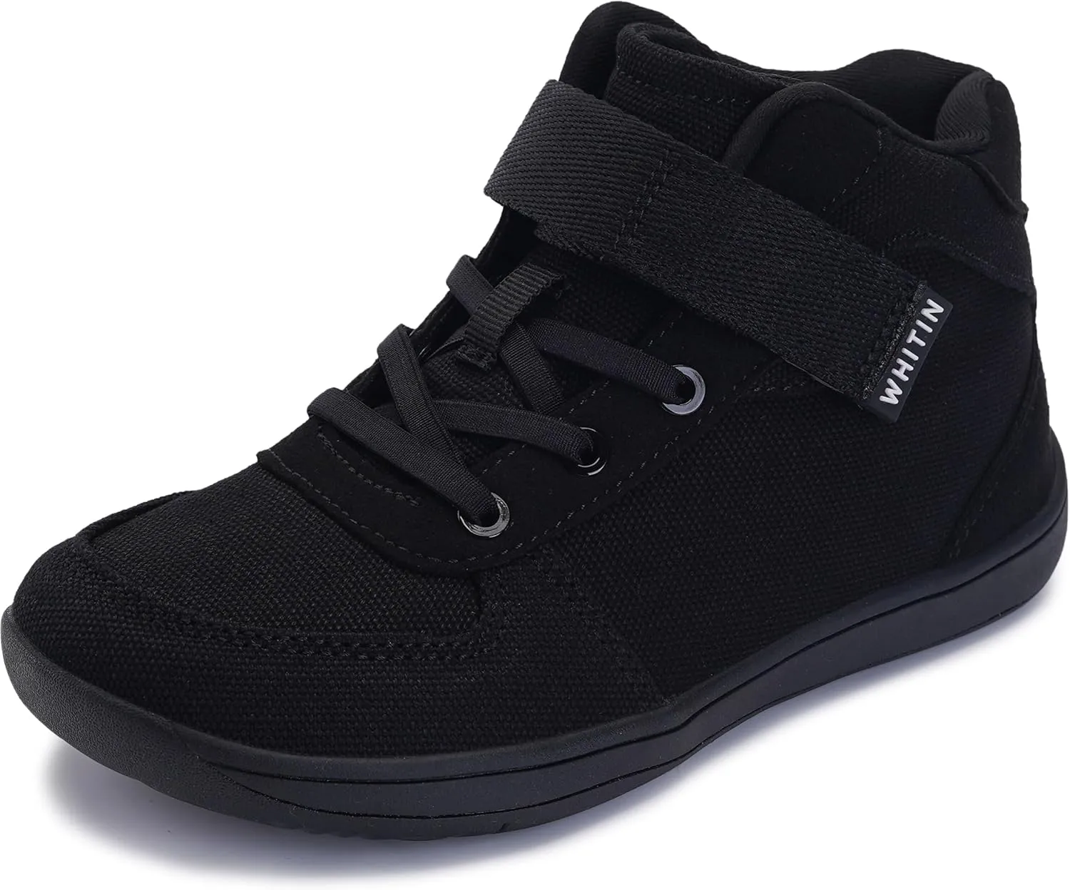 WHITIN High Top Boys/Girls Wide Barefoot Shoes   Zero Drop   Minimalist Sneaker for Little/Big Kids