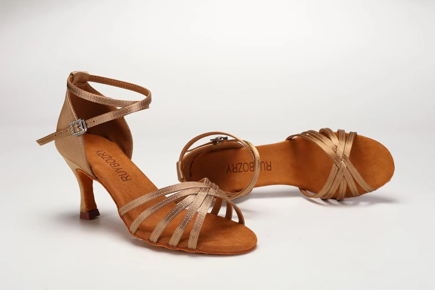 Women's Latin Salsa Dance Shoes Ballroom Performance Professional Practice Dancing Shoes,Model 802QB