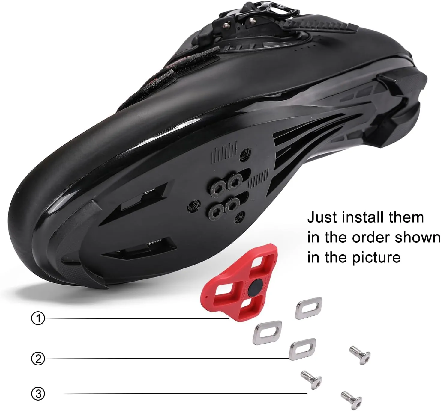 Womens Mens Cycling Shoes Compatible with Peloton Bike & SPD Indoor Road Riding Biking Bike Shoes with Delta Cleats Included