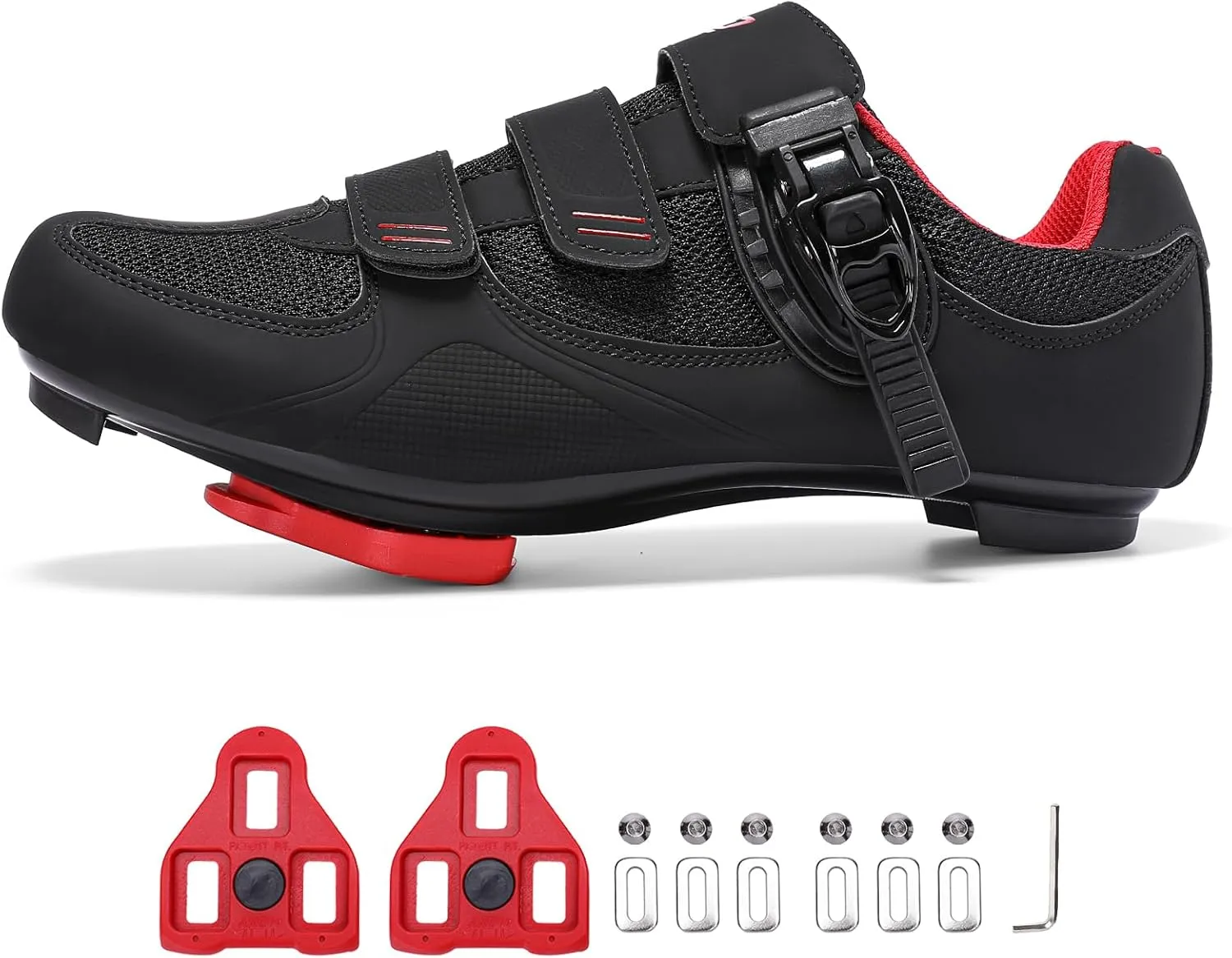 Womens Mens Cycling Shoes Compatible with Peloton Bike & SPD Indoor Road Riding Biking Bike Shoes with Delta Cleats Included