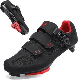 Womens Mens Cycling Shoes Compatible with Peloton Bike & SPD Indoor Road Riding Biking Bike Shoes with Delta Cleats Included