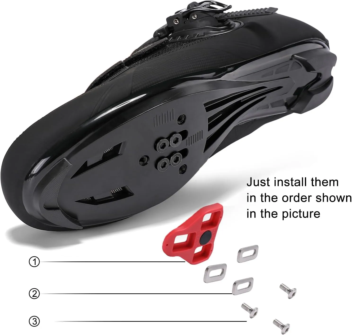 Womens Mens Cycling Shoes Compatible with Peloton Bike & SPD Indoor Road Riding Biking Bike Shoes with Delta Cleats Included